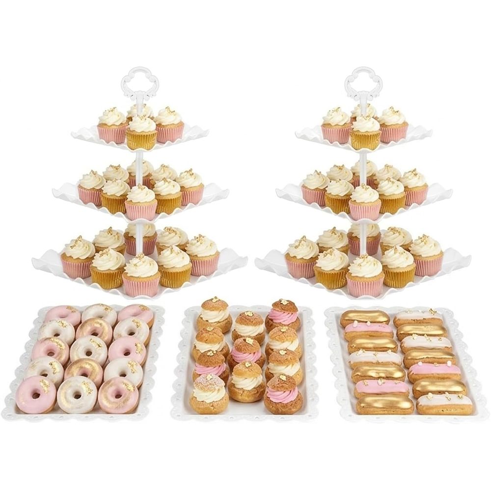 Cupcake Stand Tier - Conjunto de Suporte para Bolos com
