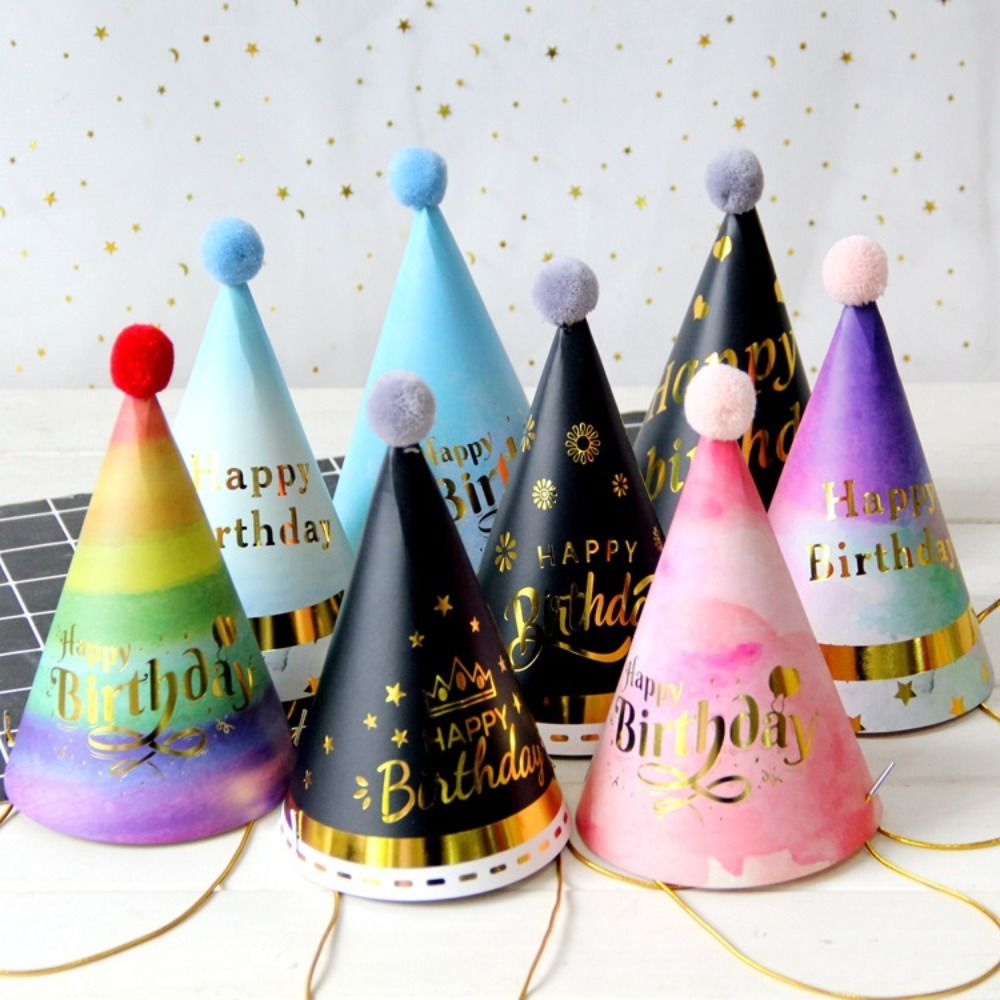 Party Hat Cone - Feliz Aniversário Chapéus para Meninos e
