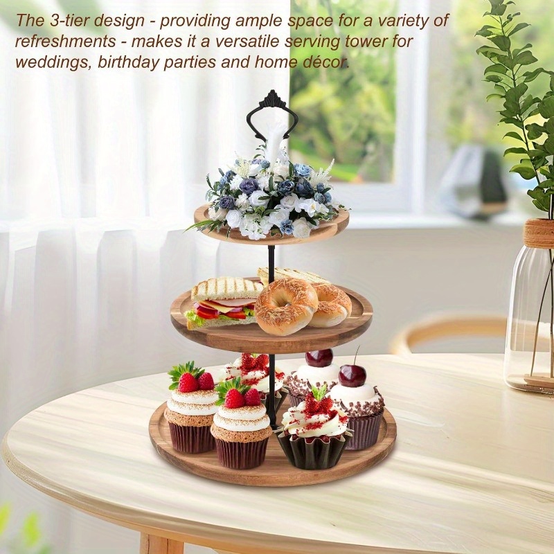 Suporte de Bolo de 3 Andares e - Cupcake Stand Tier avaliação e preço