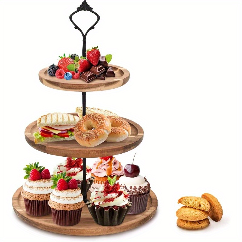 Suporte de Bolo de 3 Andares e - Cupcake Stand Tier avaliação e preço