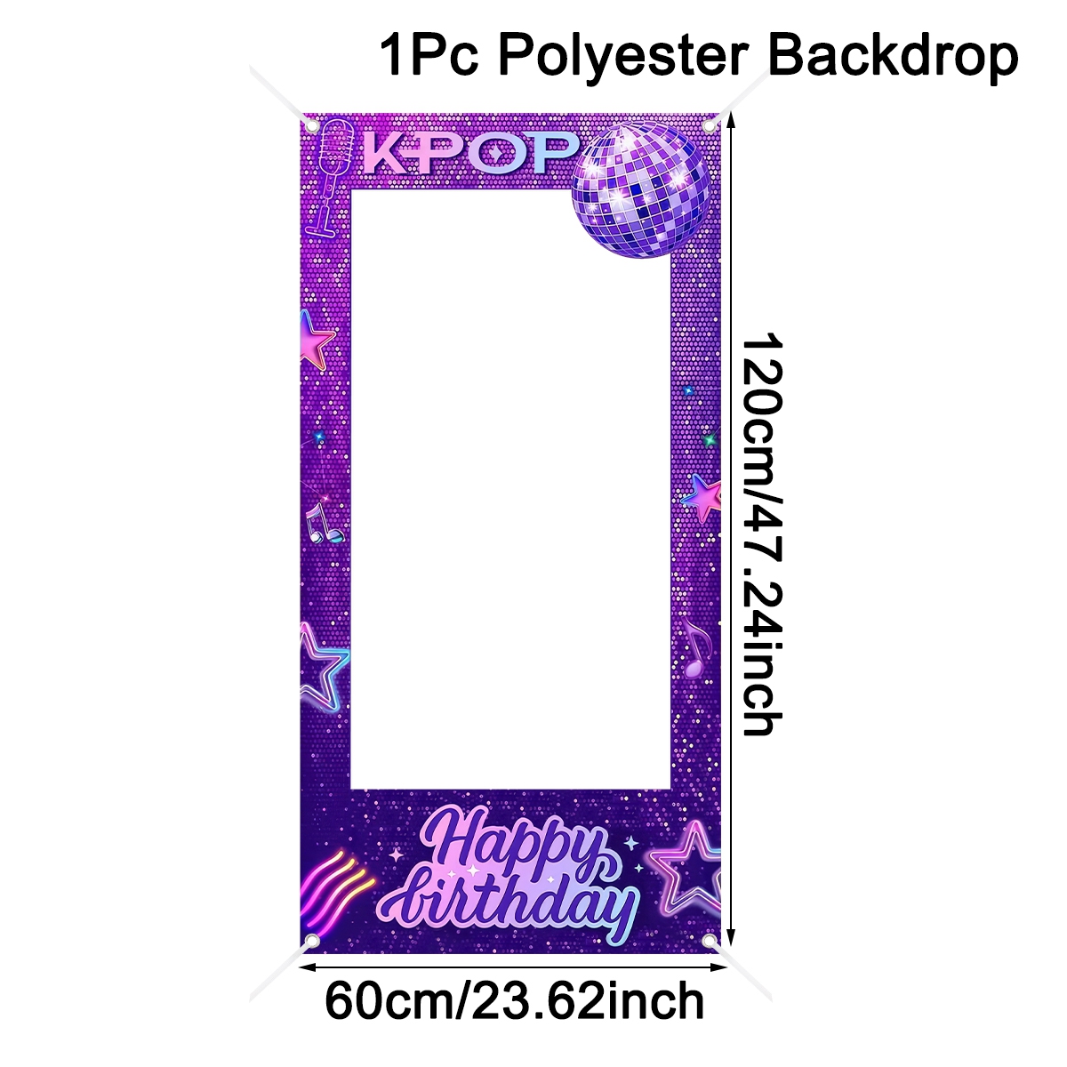 1 unidade de Cenário Roxo para - Photo Booth Frame avaliação e preço