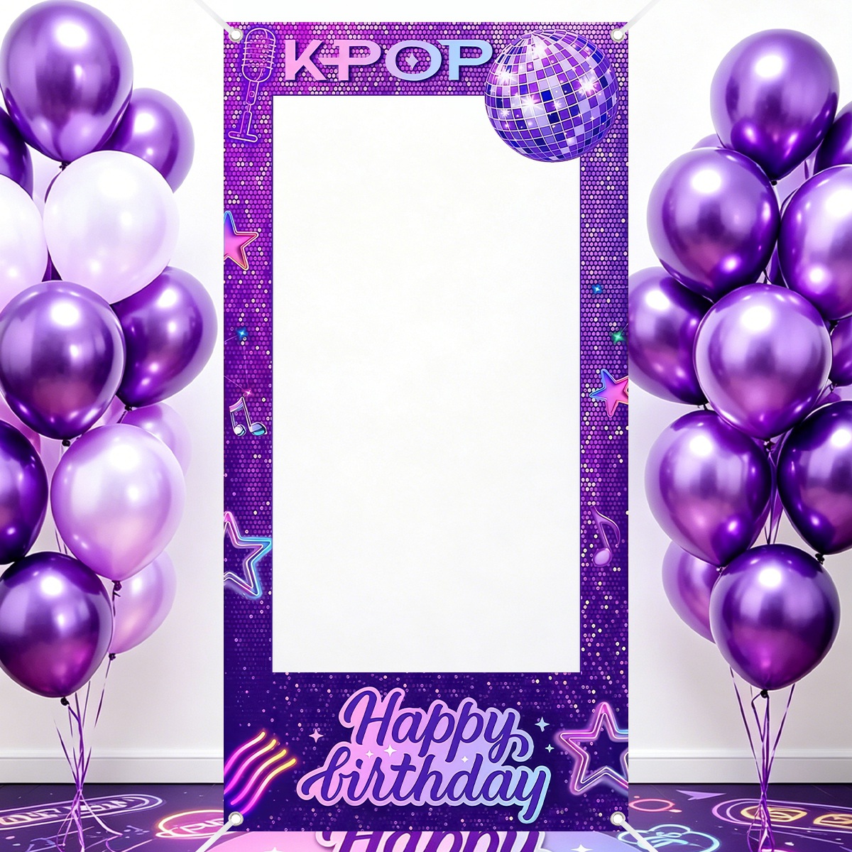 1 unidade de Cenário Roxo para - Photo Booth Frame avaliação e preço