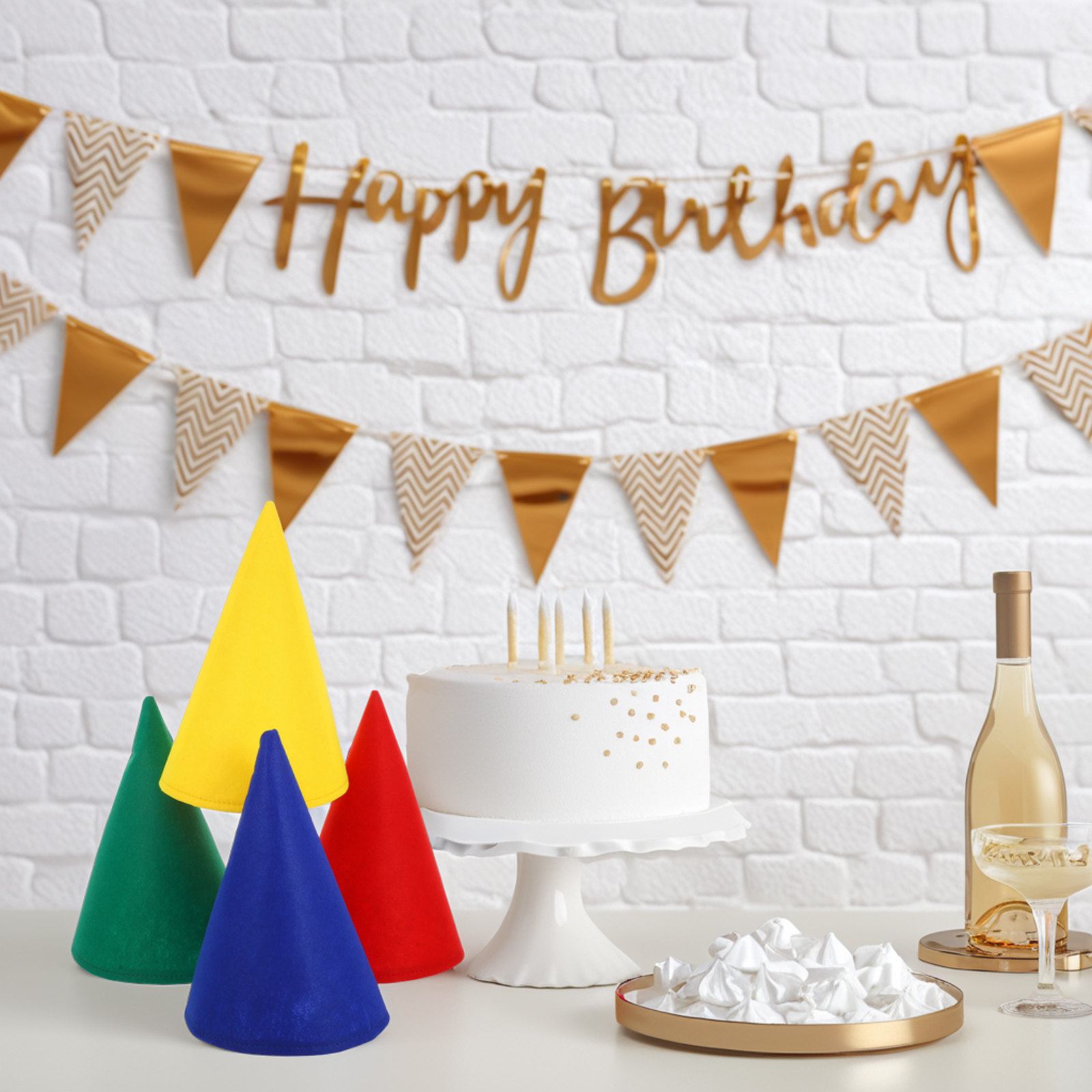 4 Chapéus de Gnomo em Feltro e - Party Hat Cone avaliação e preço