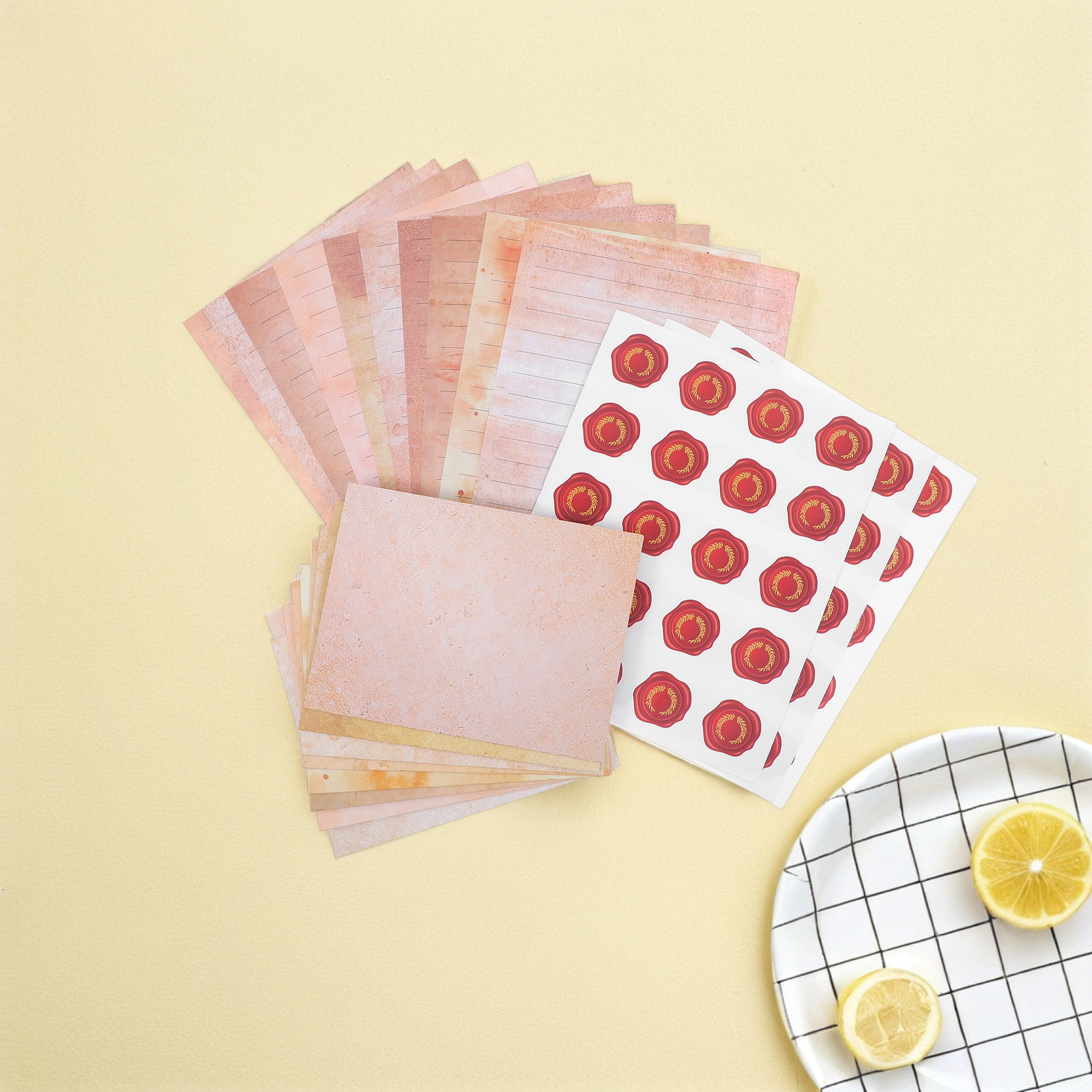 1 Conjunto de Papelaria Vintag - Papercraft Supply Invitation avaliação e preço