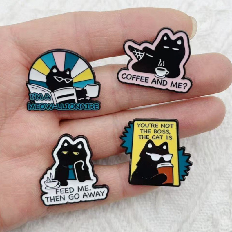 4 peças de broches de metal co - Event Party avaliação e preço
