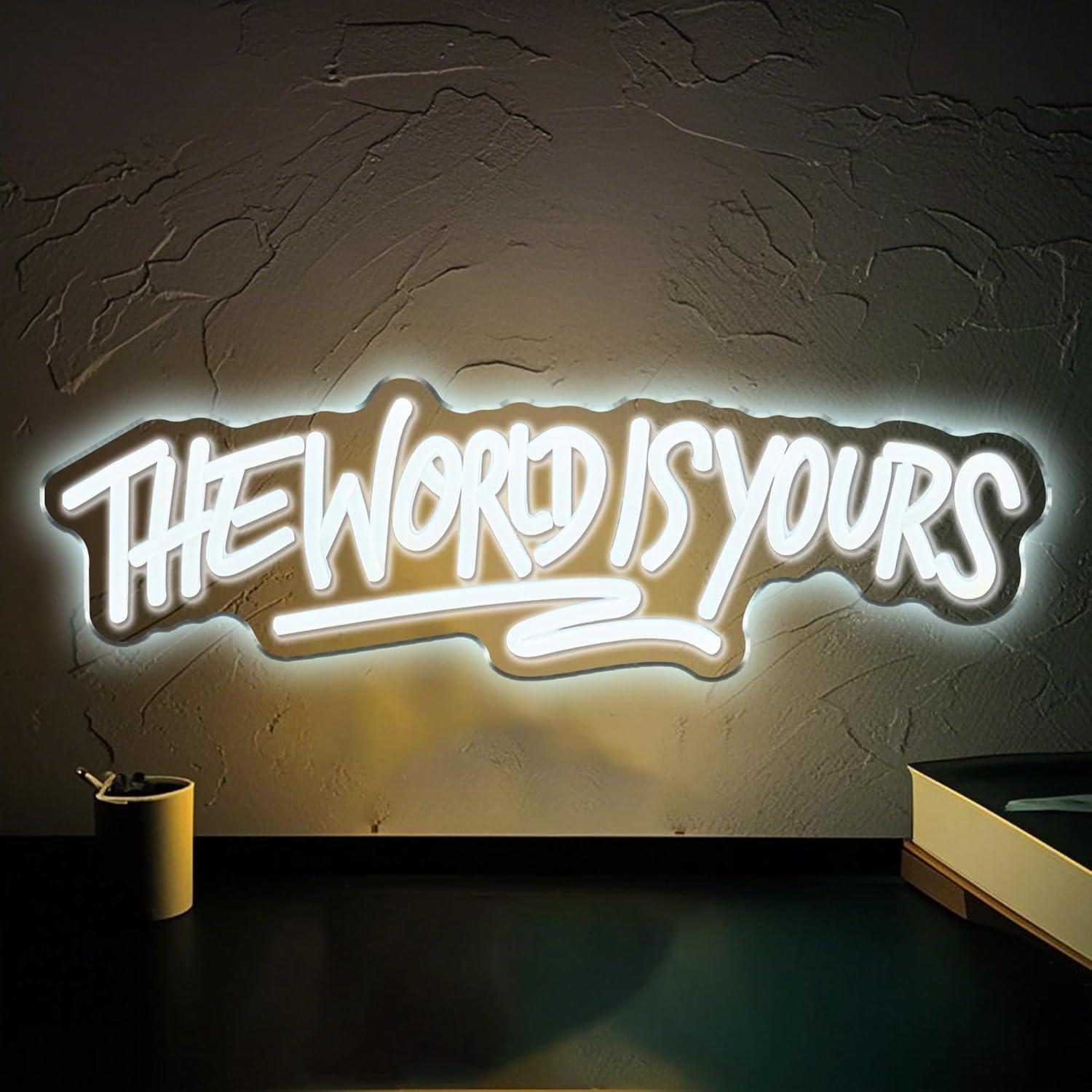 Letreiro Neon 'The World is Yo - Neon Sign Party avaliação e preço