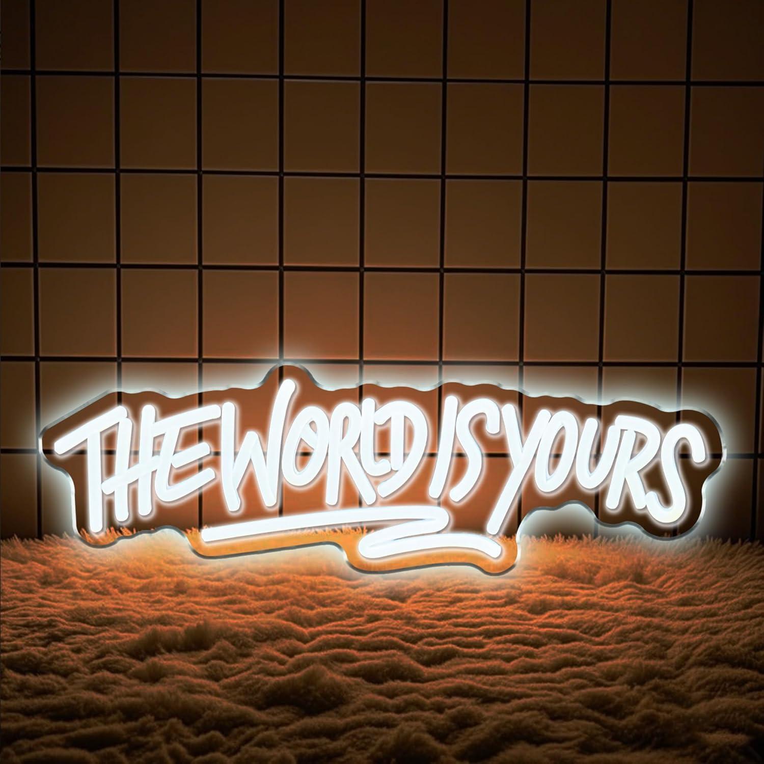 Letreiro Neon 'The World is Yo - Neon Sign Party avaliação e preço